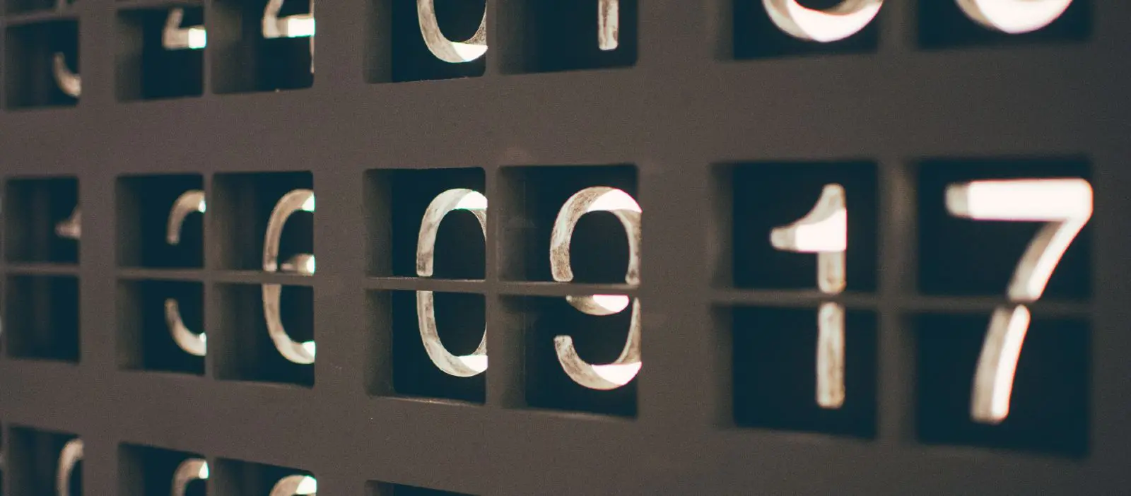 Abstract numbers image