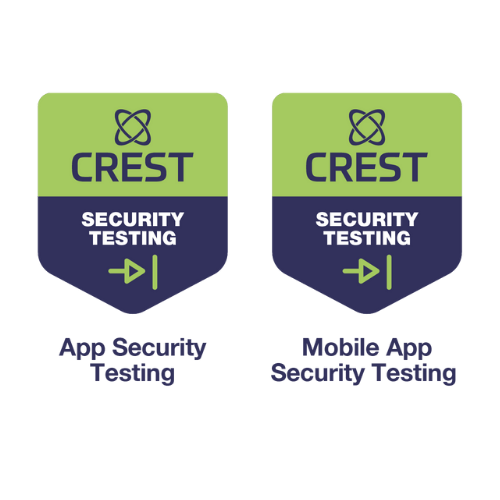 CREST App Testing and Mobile App Security Testing badges - DigitalXRAID