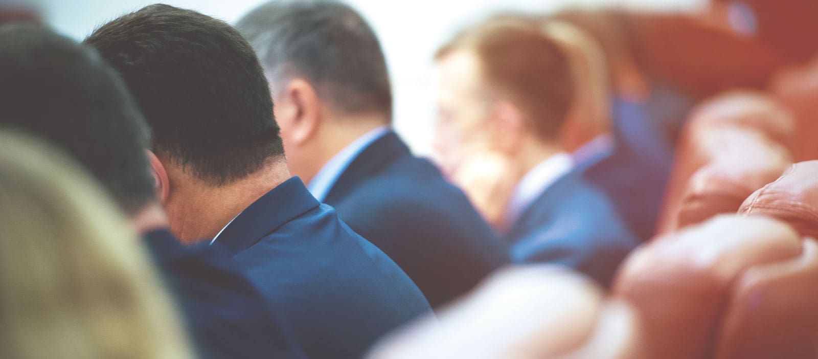 People in a government meeting