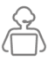man and laptop icon
