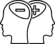 outline of two heads - DigitalXRAID icon