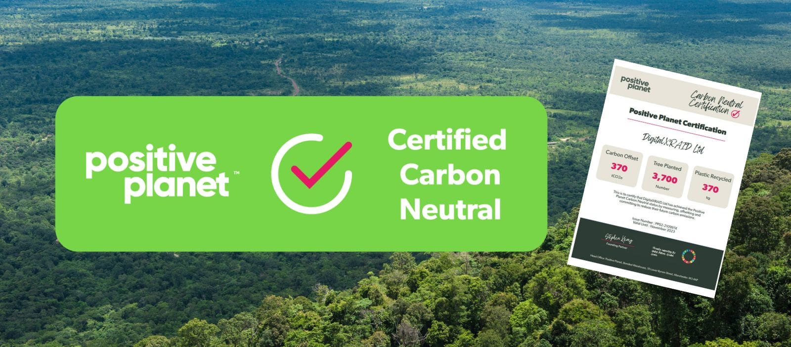 DigitalXRAID Carbon neutral certification featured image