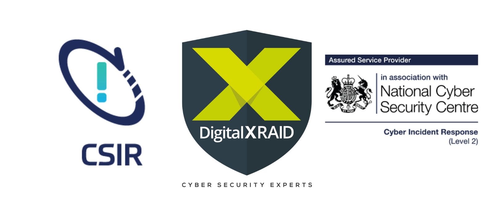 cybersecurity experts - DIgitalXRAID certified CIR Level 2 by NCSC and CREST