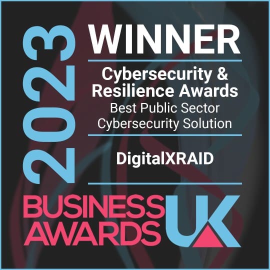 Business Awards UK_Best Public Sector Cybersecurity Solution_Winner_DigitalXRAID