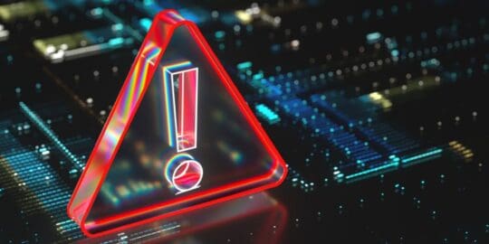 The Rise in Malware Threats and Attacks: Minimising Risk 1 Warning triangle over a circuit board