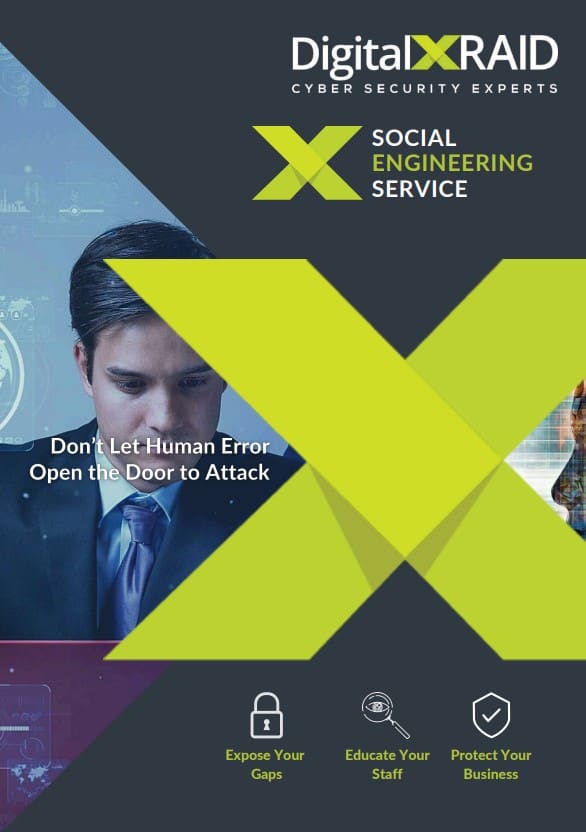 DigitalXRAID Social Engineering Service Brochure cover